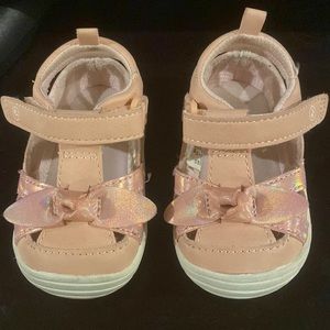 pink stride rite baby girl shoe sandals size 4m